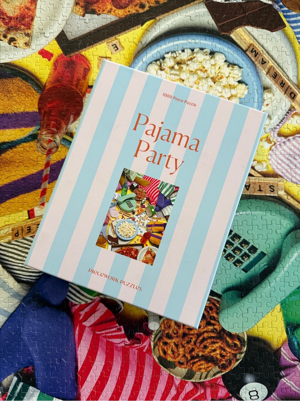 Piecework Puzzles "Pajama Party" 1000-Piece Jigsaw Puzzle 🍕✨